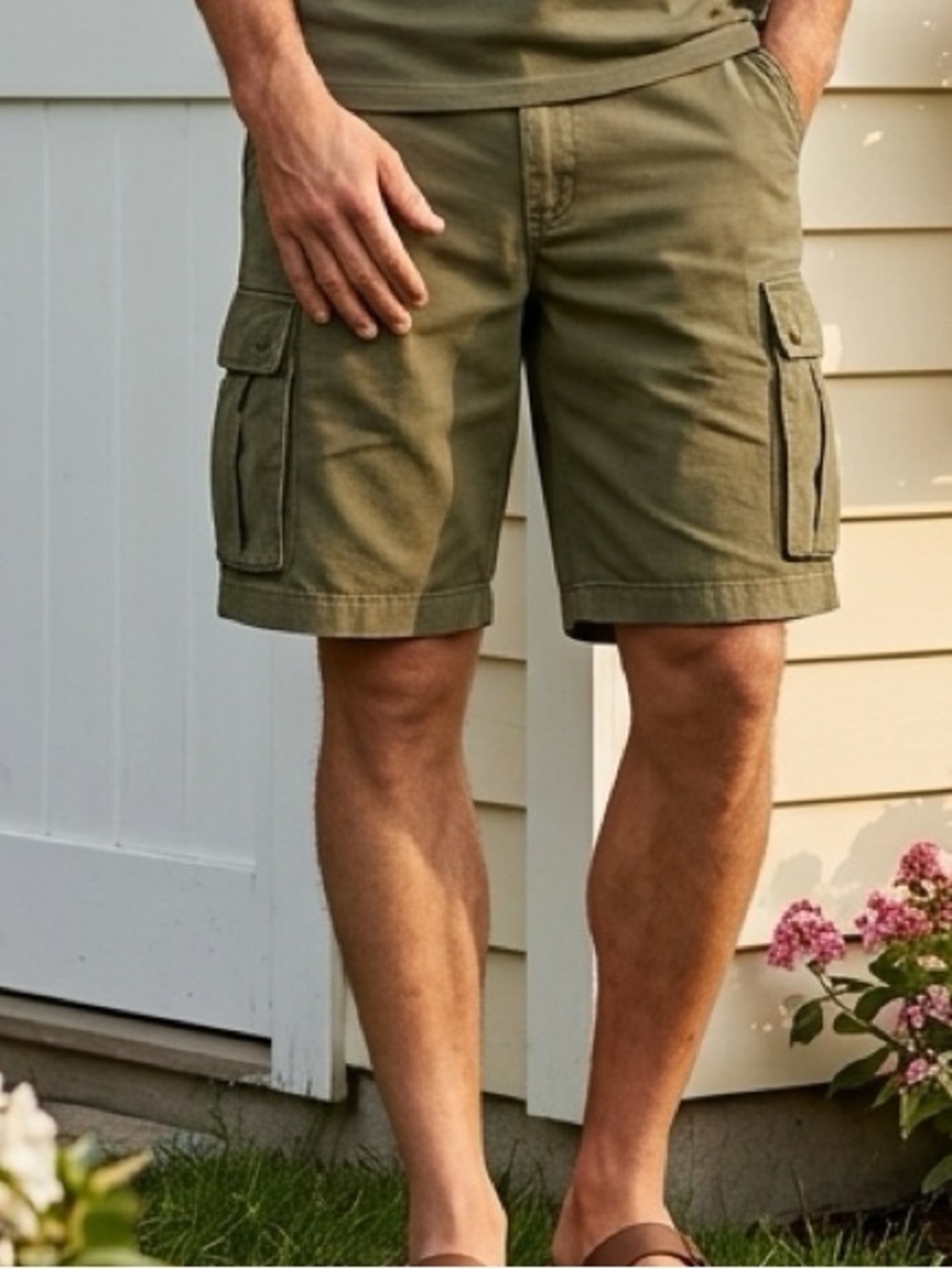 Carhartt Cargo Utility Shorts Men’s Olive Green Relaxed fit Workwear Gorpcore 33